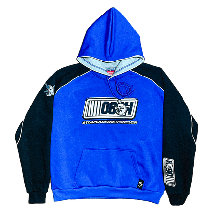 *SBF RAGLAN HOODIE (BLUE)