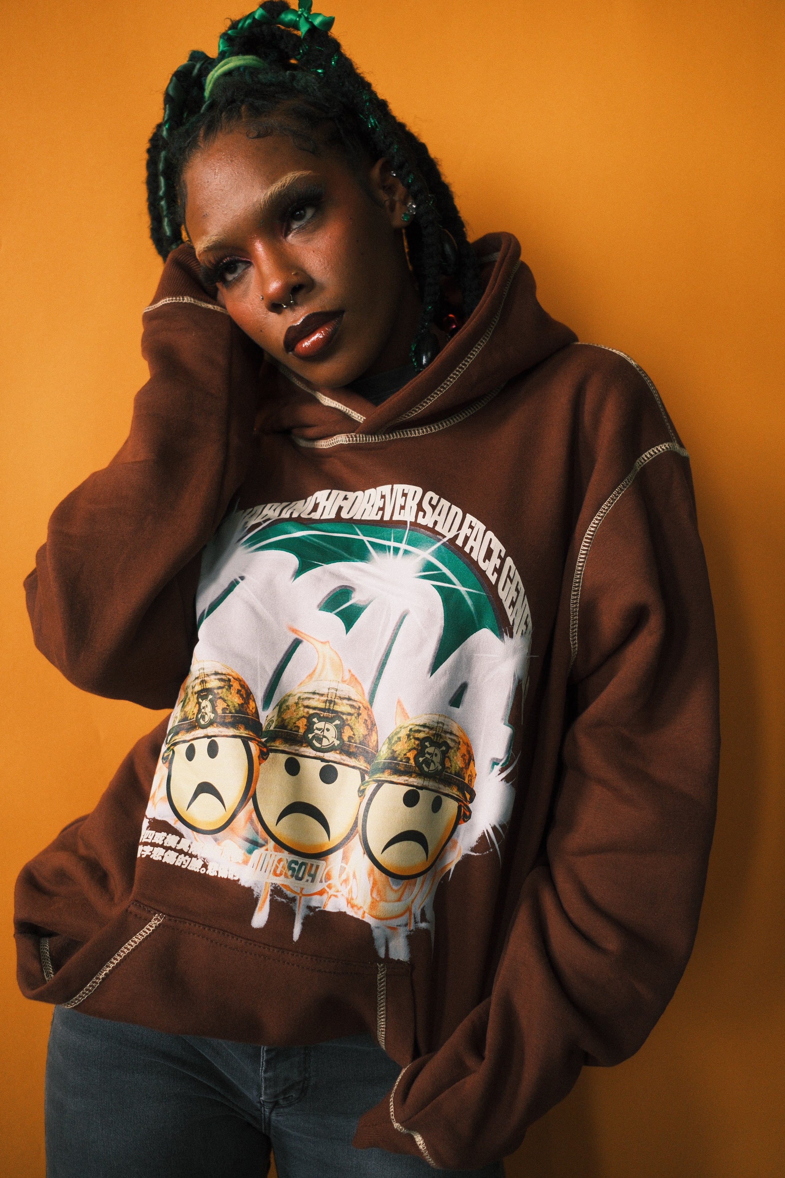 ****SADFACE GENERAL HOODIE